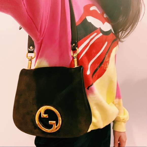Gucci Handbags - GUCCI 70’s BROWN SUEDE BLONDIE SHOULDER BAG RARE